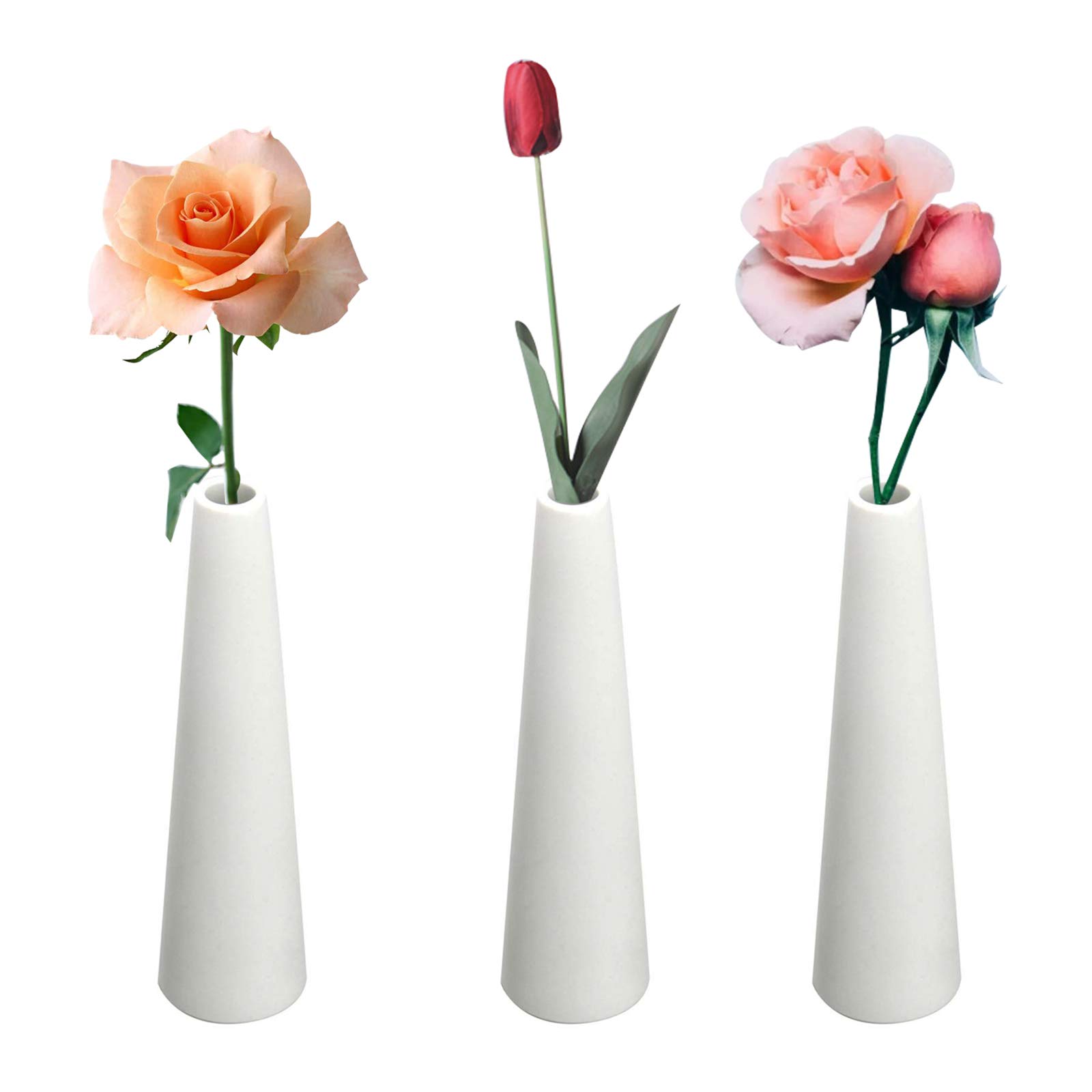 花瓶・フラワースタンド The Art Faculty   Vase Set of 3 Amazon.com: Abbittar Ceramic Vase Set of 3, Minimalist